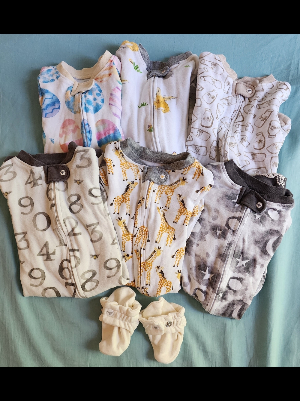 Burt's Bees 0-3m Sleep & Play + Baby Booties